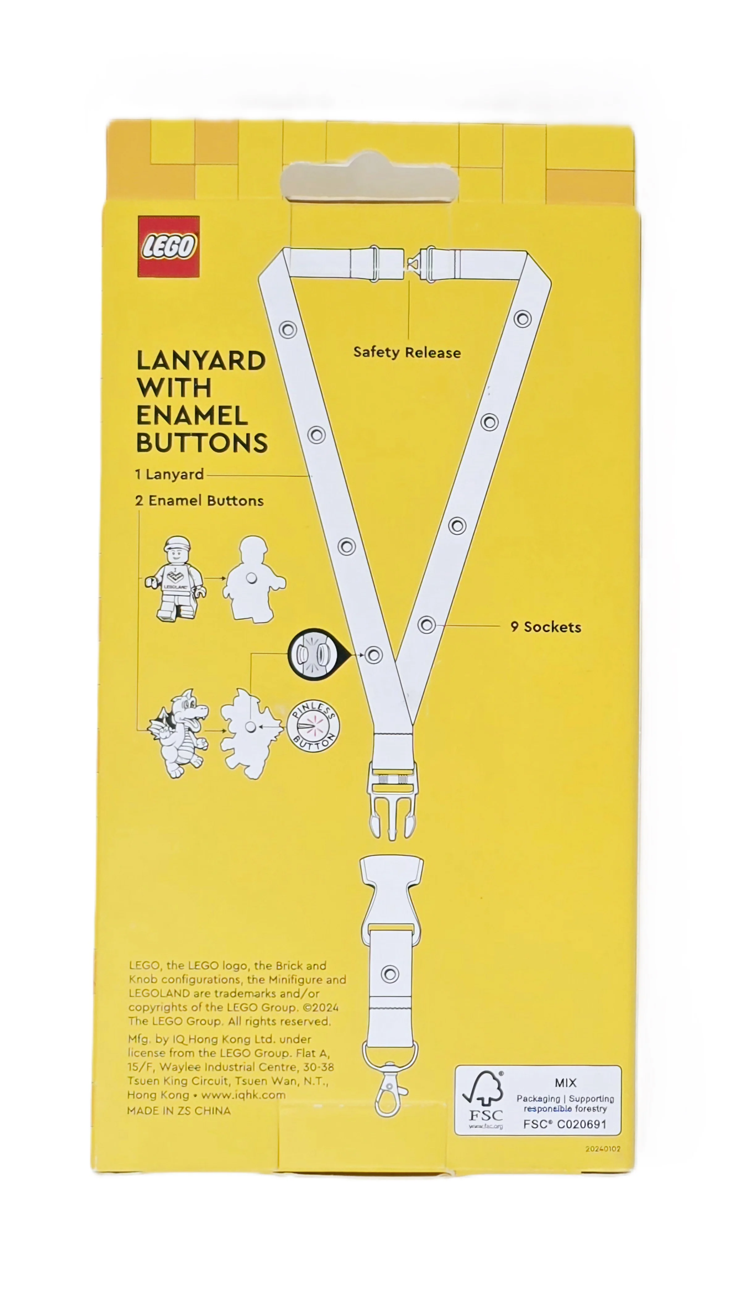 LEGOLAND® Exclusive LEGO® Minifigure™ Lanyard Starter Set Boy - Image 5